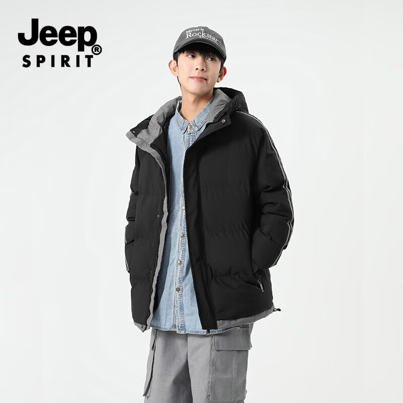 JEEP SPIRIT������ñ�������ﶬ���¿���ʿ�޷��Ӻ�ů���׻���������·� ��ɫ XL