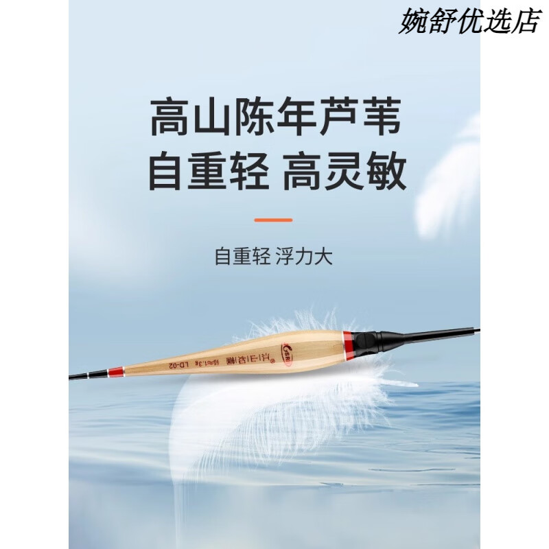 阿卢咬钩变色芦苇夜光漂双硬尾日夜两用鲫鱼浮漂电子漂高灵敏鱼漂 LD-04(吃铅2.0g) 【变色硬尾 】9目(2支装+2粒电池)