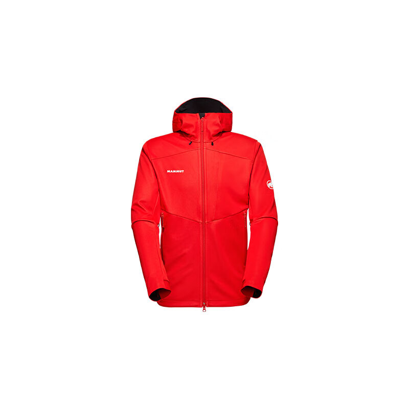 MAMMUT猛犸象Ultimate VII七代防风软壳冲锋衣欧版张若昀同款 红色S