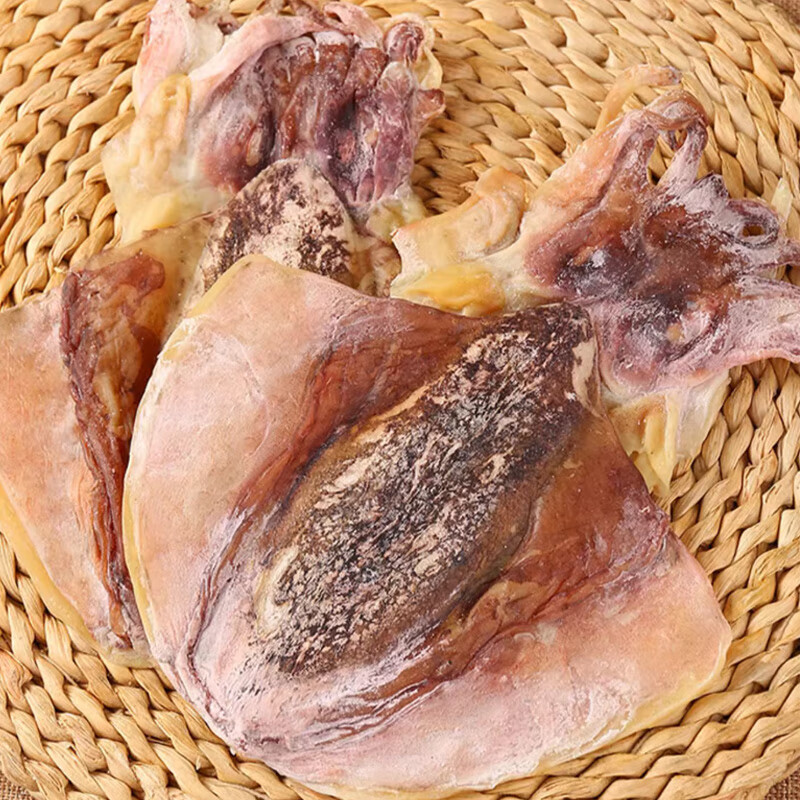 彩双海淡干墨鱼干煲汤干货特级大墨鱼干新鲜目鱼干海鲜煲汤送礼品海产 墨鱼干250【5-7只】