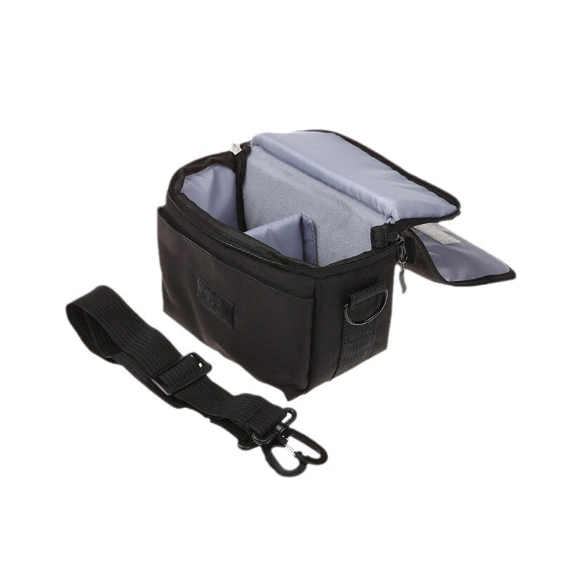 沣标（FB）CB003S单肩数码微单相机包尼龙包带夹层相机单反收纳摄 黑色微单相机包