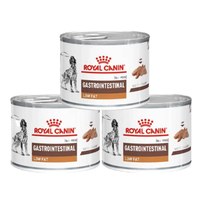 皇家处方狗粮LF22成犬低脂易消化全价处方粮狗粮胰腺炎处方罐头湿粮 肠胃低脂肪罐头200g*3罐