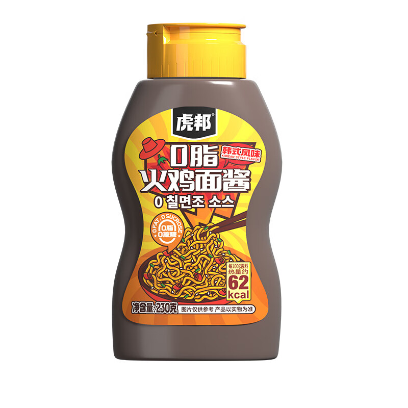 虎邦辣醬火雞面醬230g拌面醬韓式爆辣拌面醬肪0蔗糖 火雞面醬230g一瓶