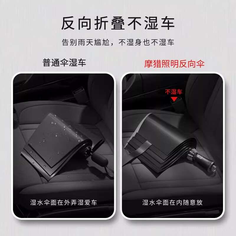 AILUKI德国全自动折叠收缩雨伞男加大加固超大号加厚抗风暴反向两用雨伞 【加大123CM全自动反向伞】中国