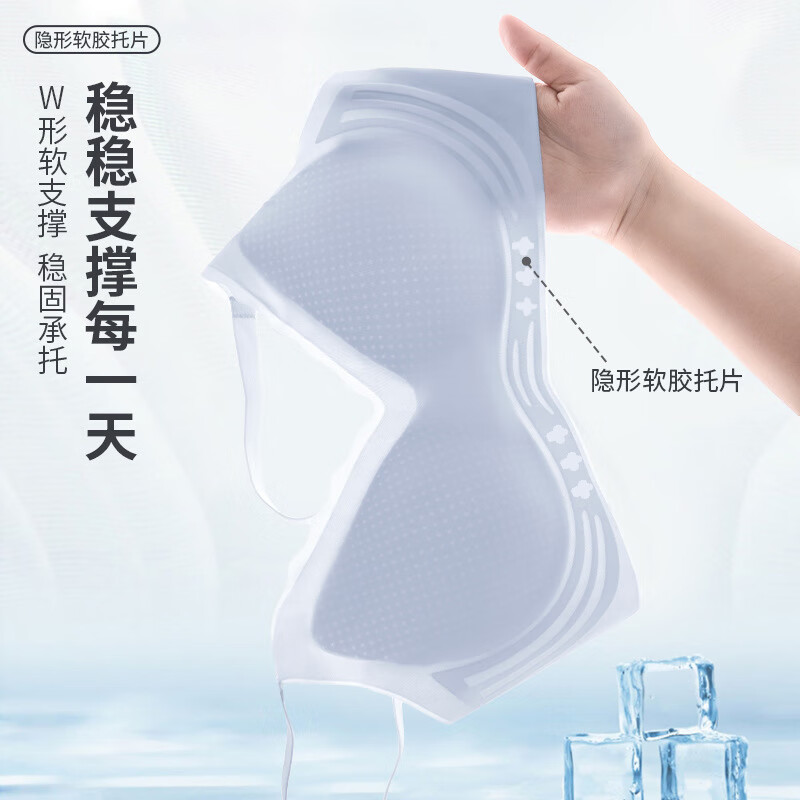 雅鹿2025新款无痕内衣女士无钢圈胸罩文胸夏小胸聚拢薄款凉感柔软舒适 蓝色 2XL 【135-150斤】