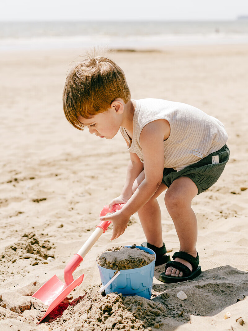 LELE JOVElelejove北欧风儿童短裤透气幼纱男女宝夏季短裤基础百搭大PP短裤 橄榄绿 80 cm