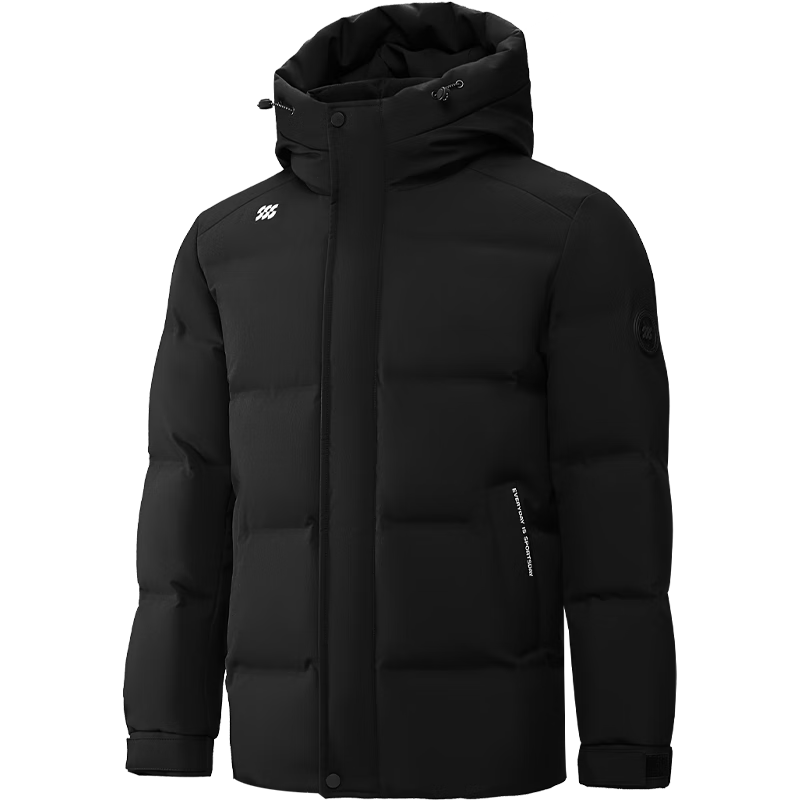 海澜之家羽绒服男25新款运动保暖外套男冬季 黑色9D L 175/92A 推荐137~150斤