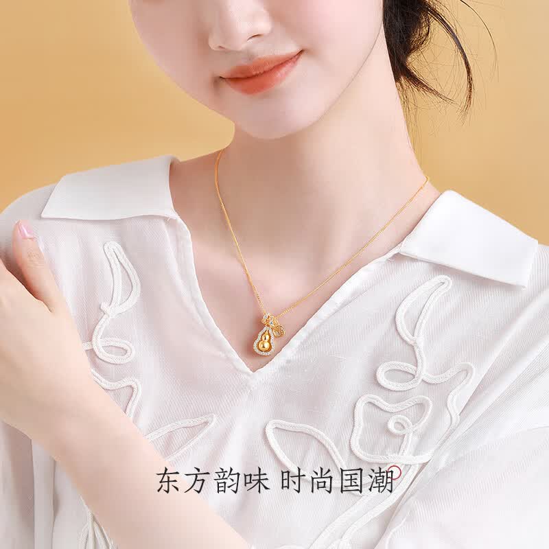 周大生福禄葫芦纯银项链女款高级感国风新中式首饰高考生日礼物送女生 福禄葫芦项链