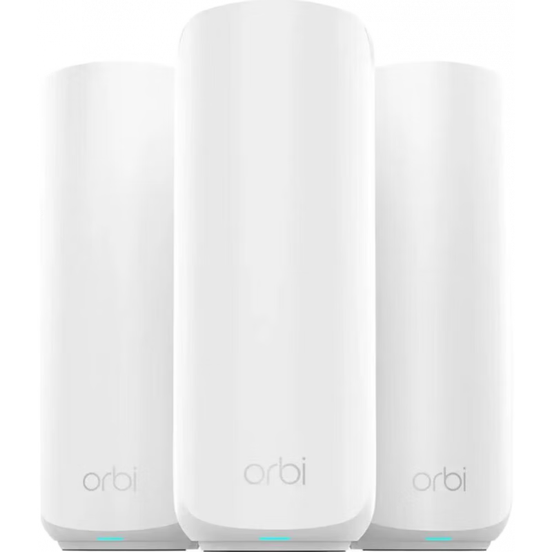 網(wǎng)件（NETGEAR）Orbi 370系列路由器BE5000 雙頻Mesh Wi-Fi 7路由器3支裝 2.5Gig互聯(lián)網(wǎng)端口RBE373 白色 1個路由器+2個衛(wèi)星路由器