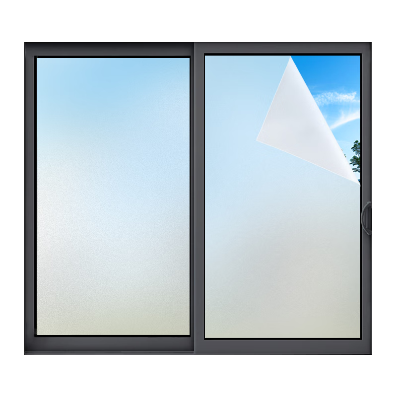 墨斗鱼磨砂玻璃隐私贴膜窗户防窥膜卫生间厕所贴纸透光不透人 0.9*2米