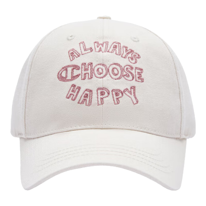 Champion冠军复古女棒球帽 秋季新款情侣遮阳帽 休闲运动风 男鸭舌帽子 米白 均码