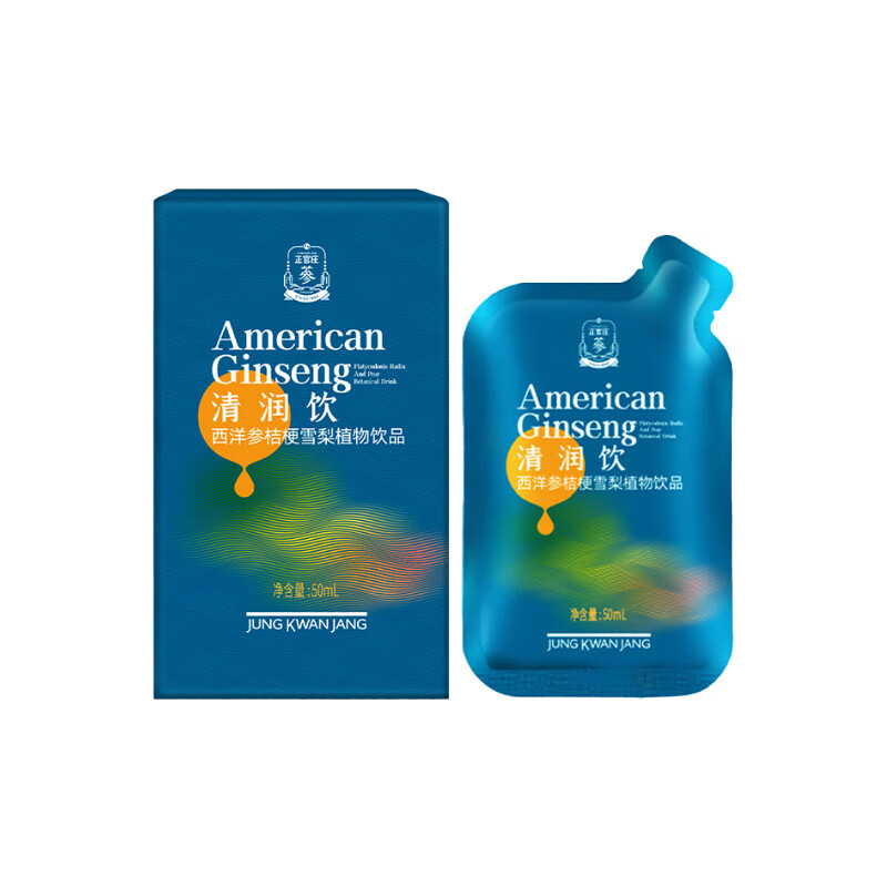 正官庄（korean red ginseng）西洋参雪梨桔梗清润饮浓缩液天然植物0添加健康滋补饮品 西洋参桔梗雪梨饮10*50ml