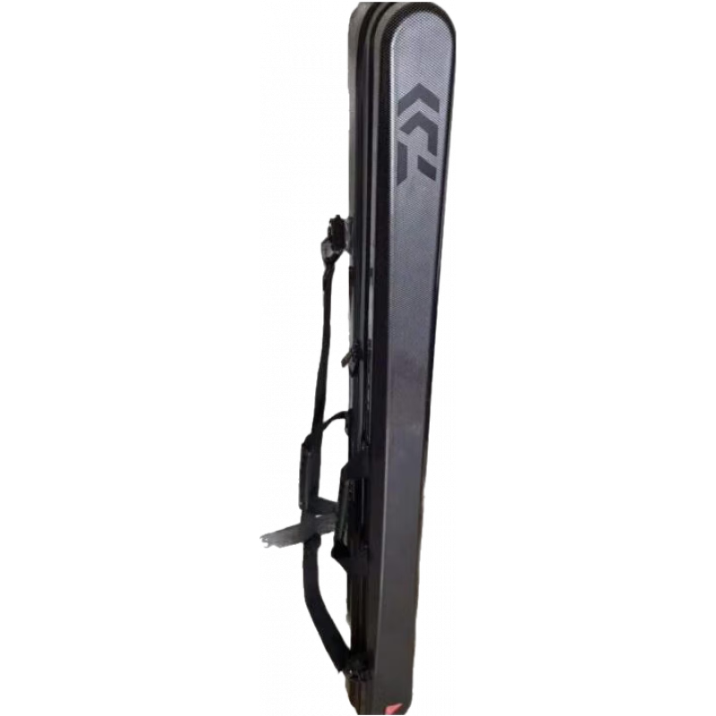 達億瓦（DAIWA）竿包硬殼竿包釣魚包pc長1.3米防水魚竿包路亞磯釣竿包魚竿包 深灰色 長130*寬10* 厚10cm