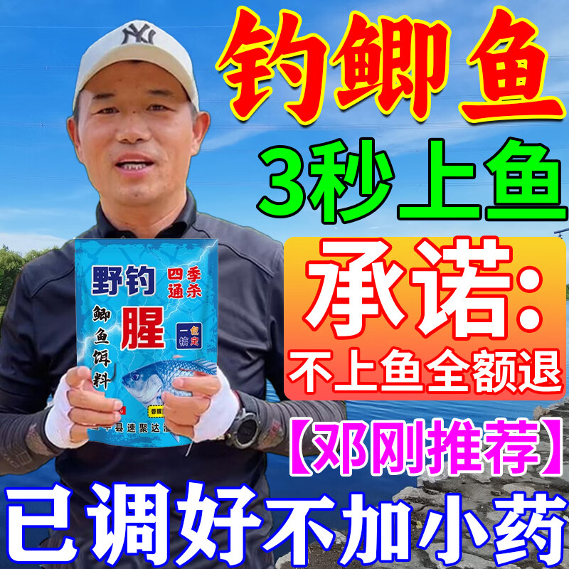 鲫鱼饵料野钓专用第一名主攻大板鲫黑坑散炮四季浓腥香钓鱼饵料 1包装【野钓鲫鱼饵料】