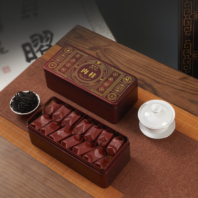 华祥苑茶叶星时光正宗福建武夷山肉桂茶岩茶乌龙口粮茶 配赠试泡茶 可试喝 116g 到手1盒(14包)