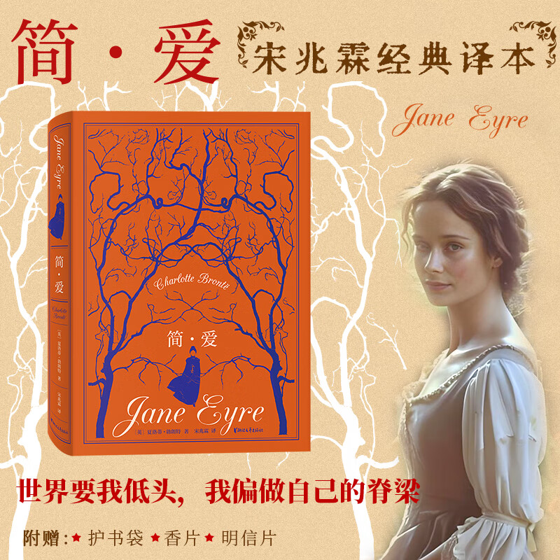 简爱 高档皮面软精装典藏版 在清醒的年代，活出你的棱角。赠香片 明信片 护书袋 飞机盒函套 送礼佳品 你要的仪式感都有 世界文学名著