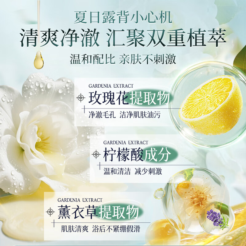 幻彩花镜香氛沐浴露香体后背油腻痘痘清洁清爽滋润保湿乳液大容量 幻彩花镜香氛沐浴露 500ml 2瓶