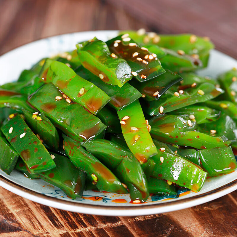 隽品湾 裙带菜梗段305g 足量海白菜香辣梗段亿海即食低脂凉拌菜大连特产 香辣裙带菜梗段305g*3袋