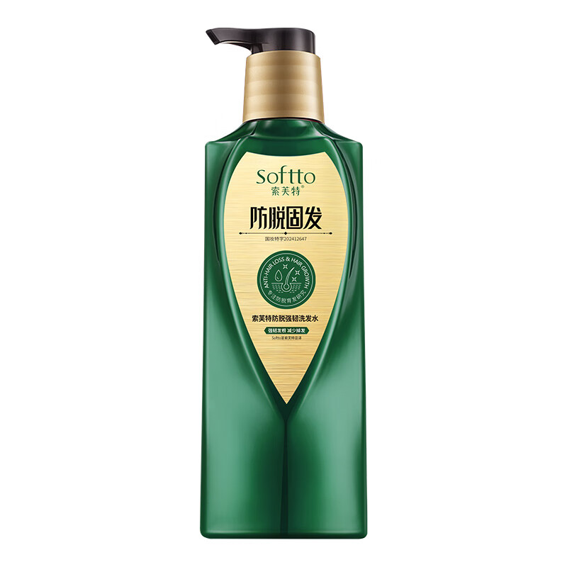 索芙特防脱固发洗发水强韧发根减少掉发何首乌洗发水侧柏叶控油洗发液 防脱固发洗发水 500g*1瓶