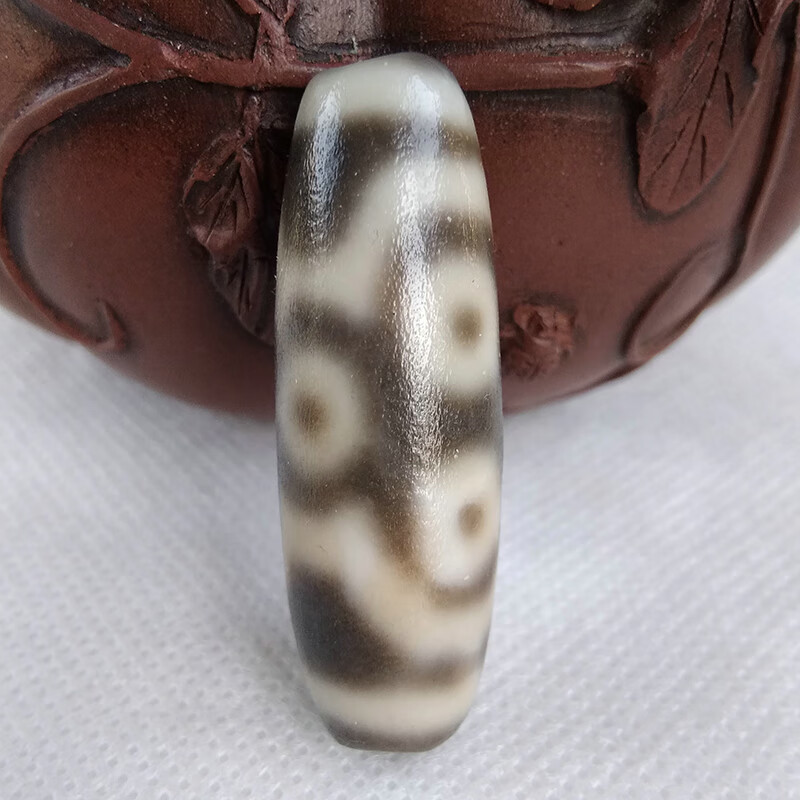 奥音S3藏传玛瑙传世敬养六眼老天珠真老无做旧高级民族风项链吊坠