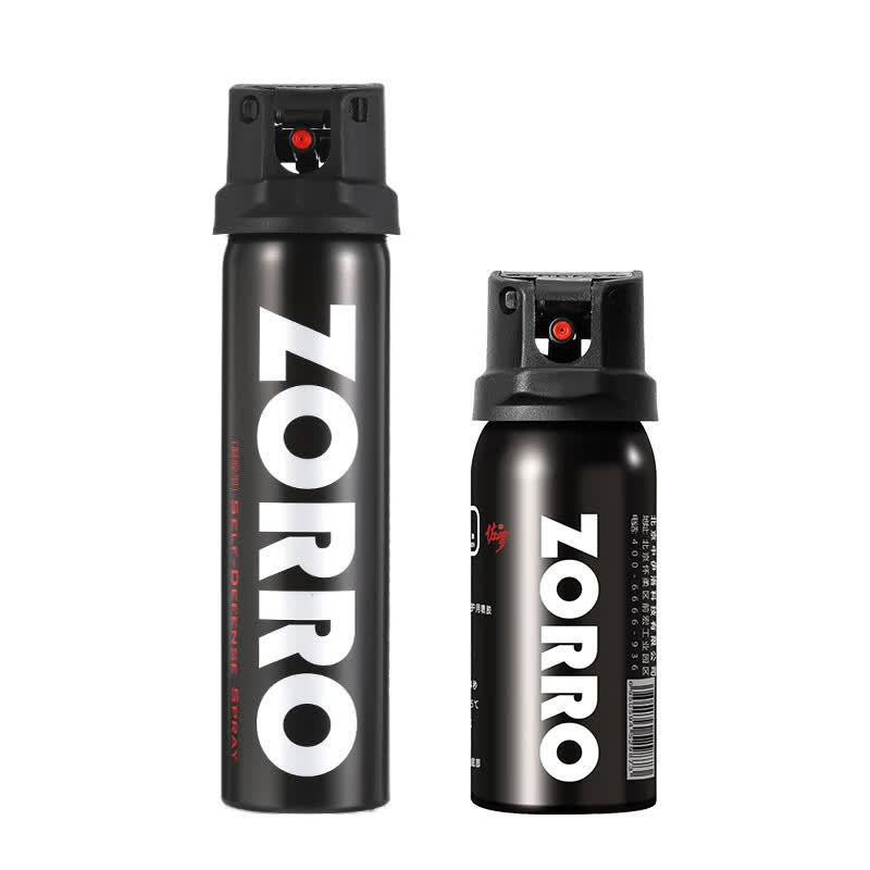 佐罗（ZORRO）骑士黑礼盒套装 防卫器剂防身防狼喷胶 防狼神器节日礼盒