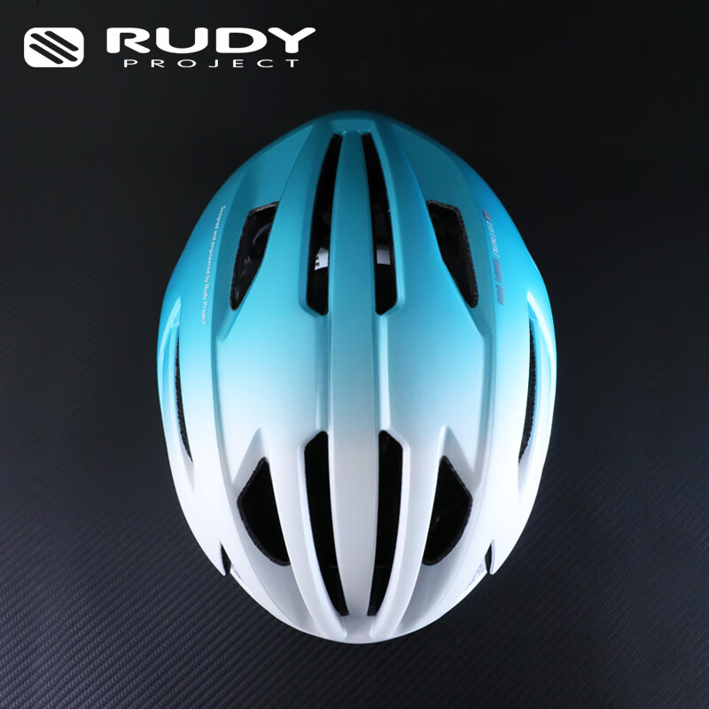RUDY PROJECT璐迪自行车头盔巴林车队同系列骑行装备公路盔山地车破风半盔EGOS 蓝沁风吟（渐变系列限量款 L