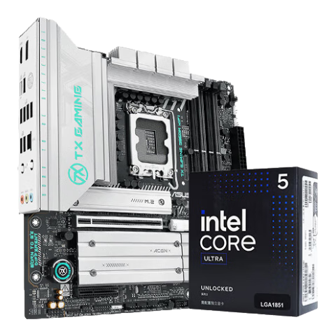 ���ڲ�������˶��ASUS��B860 Z890������װ ��U��װ Ӣ�ض�15�����Ultra 5 245KF/245K ��װCPU������װ TX GAMING B860M WIFI ��ѡ U5 245KF 11665Ԫ��5��(��2333Ԫ/��)
