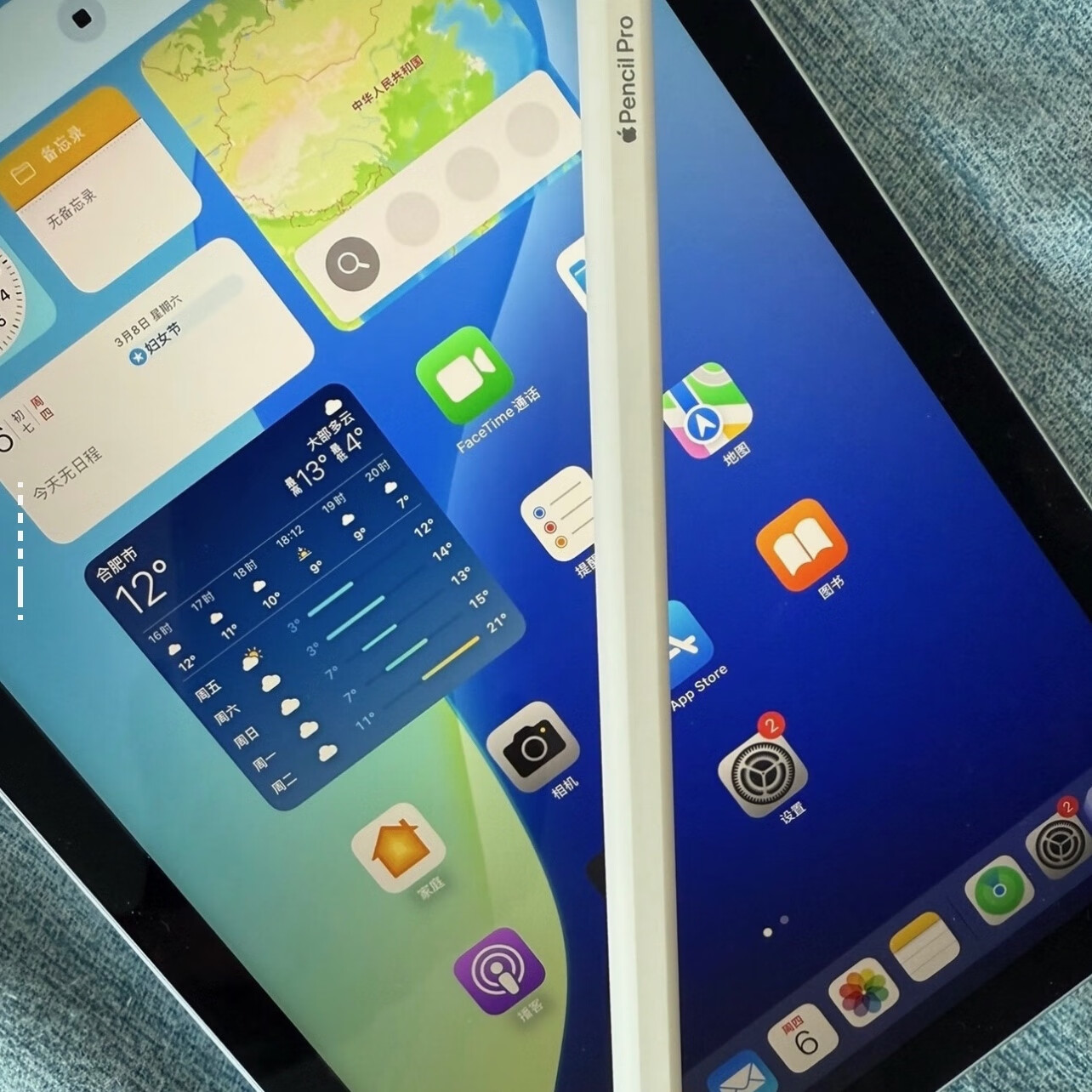 Apple/Pencil Pro磁吸手写笔适用于iPadmini7/Pro (M4)/Air (M2) 白色 pencilpro