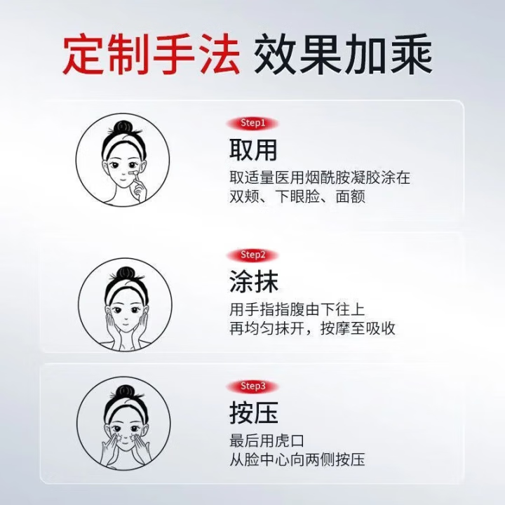 医用烟酰胺凝胶脸部祛斑淡化黑色素色斑国药监批准械字