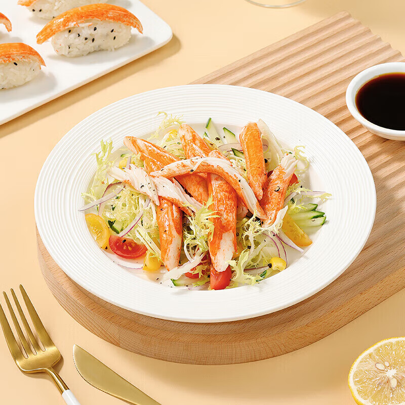 安井【129任选10件】速冻火锅丸子鱼豆腐鱼丸涮火锅关东煮麻辣烫食材 【鲜香嫩滑】松叶蟹味棒100g*1