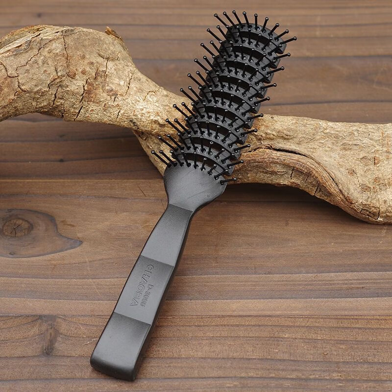 超霸牌排骨梳子男士造型蓬松理发店发型师专用家用内扣大背头 超霸