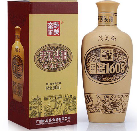 致美斋天顶头抽500ML广州特产1608酱油酱油皇国酱蒸鱼酱油 500ml