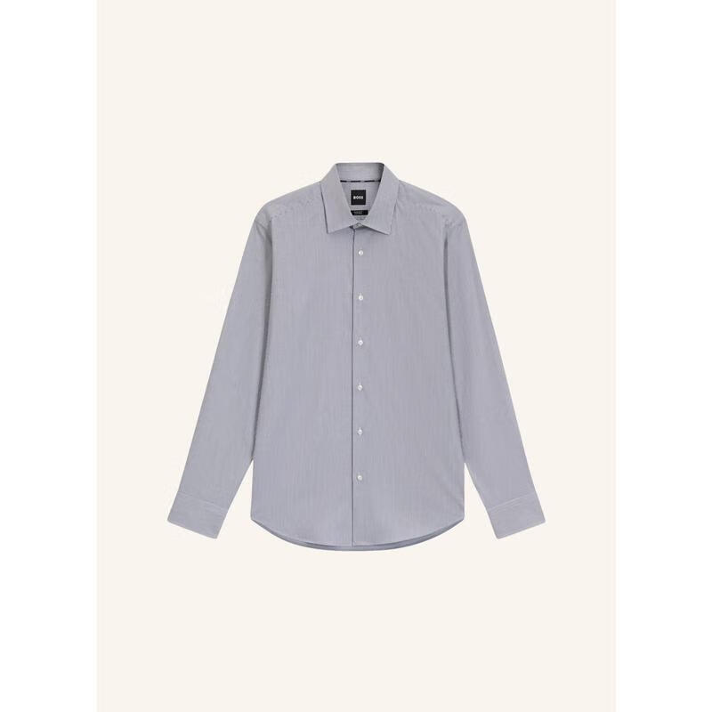 BOSS男士襯衫 抗皺透氣修身長(cháng)袖商務(wù)辦公襯衣長(cháng)袖襯衫  Dark Blue 均碼 |43