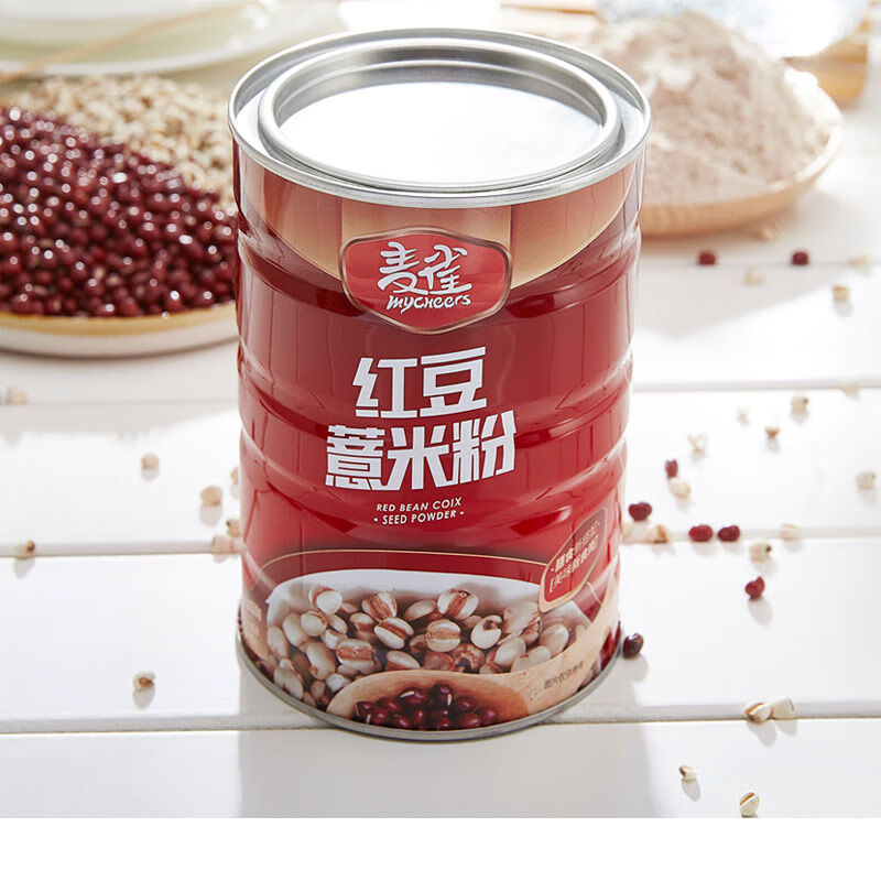 麥雀買(mǎi)2送1店紅豆薏米粉薏仁粉代餐粉早餐沖飲五谷雜糧 紅豆薏米味 600g