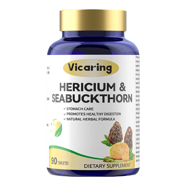 VICARING猴头菇沙棘片反流烧心打嗝胀痛食欲不振肠胃养护胃酸胃胀胃痛1瓶