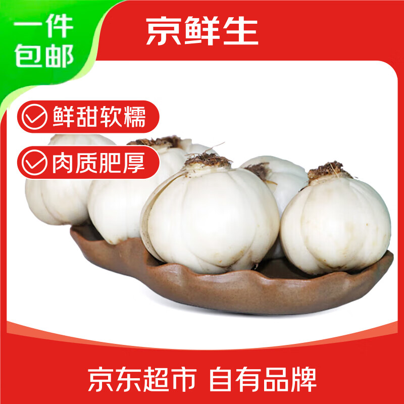 京鲜生 兰州百合鲜百合 头皇净重1斤6颗 新鲜蔬菜生鲜甜百合 源头直发