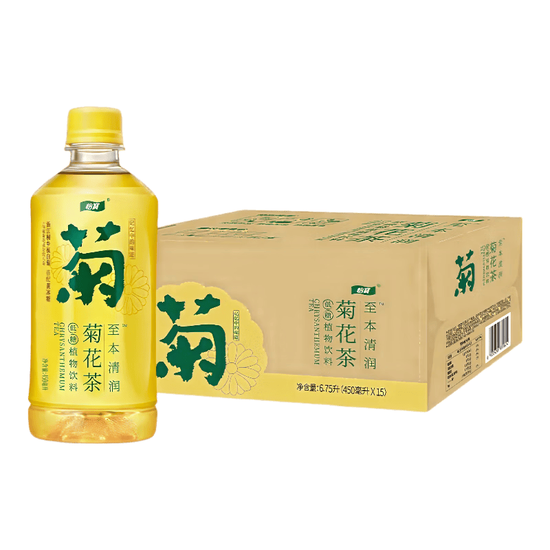 怡宝原味菊花茶植物饮料450ml*15整箱 26年7月到期