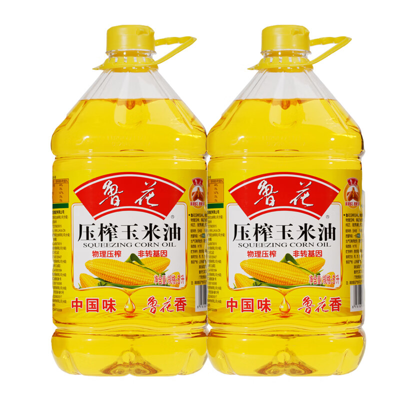 鲁花 压榨玉米油5L×2 鲁花玉米油 压榨玉米油使用感如何?