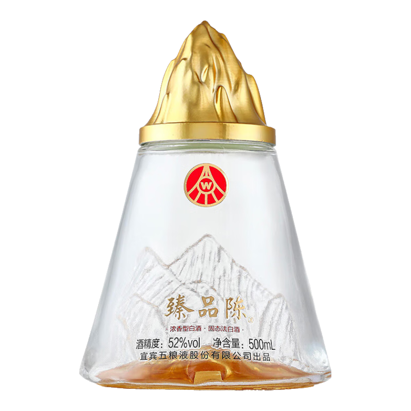 五粮浓香五粮液公司出品52度浓香型白酒粮食酒 商务宴请送礼婚宴白酒礼盒 52度 500mL 1瓶 优级浓香型白酒