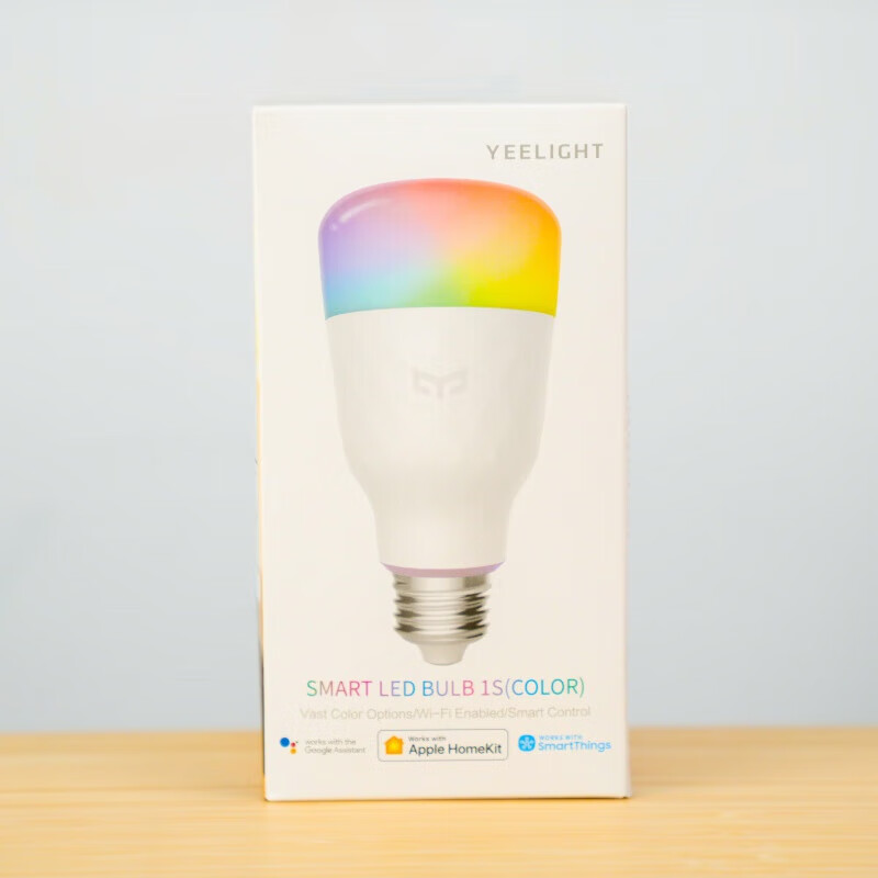 雷士（NVC）同款Yeelight智能灯泡彩光米家app小爱苹果homekit彩色wifi控制 彩光美版1个装支持米家苹果