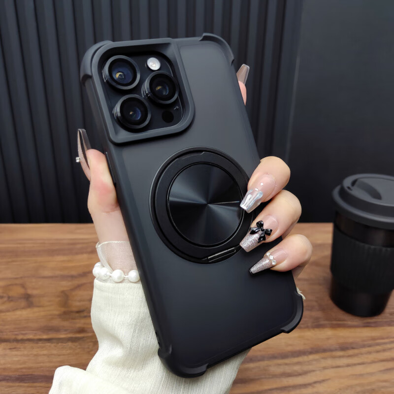 vivo适用 【深空黑】旋转支架+合金镜膜 iPhone_16