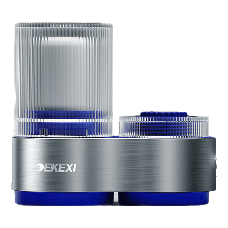 德克西水龙头净水器家用一机四芯自来水净化直饮前置过滤器厨房水过滤器 1机6芯(挪威蓝)