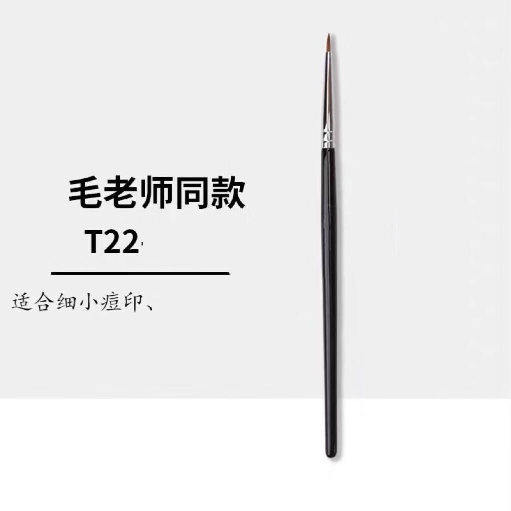 YAHLIGS270遮瑕刷不吃粉软毛化妆刷T301双头刷T22细节刷美妆刷 t22t301A101/2+270共 5支