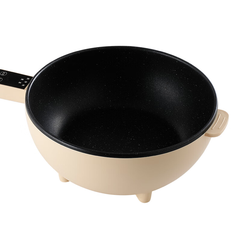 欧点多功能插电一体不粘锅电炒锅铁锅家用电火锅4L容量电热锅蒸煮炖涮煎炒电蒸锅大功率蒸笼蒸屉 【整圈加热】4L|不粘涂层内胆