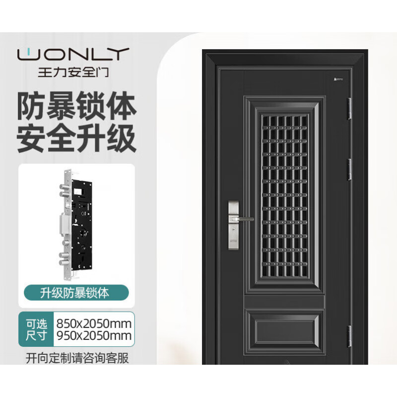 WL王力通風(fēng)透氣防盜門安全入進(jìn)戶雙開門中門Y105定制子母門 單門機(jī)械鎖[開向定制請(qǐng)咨詢客服]
