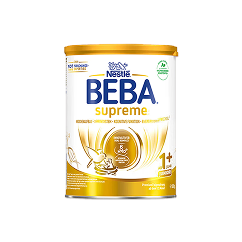 雀巢德国雀巢新款至尊BEBA液态水奶 贝巴新款至尊奶粉 添加6种HMO (1岁以上)至尊 1+段800g【1罐】
