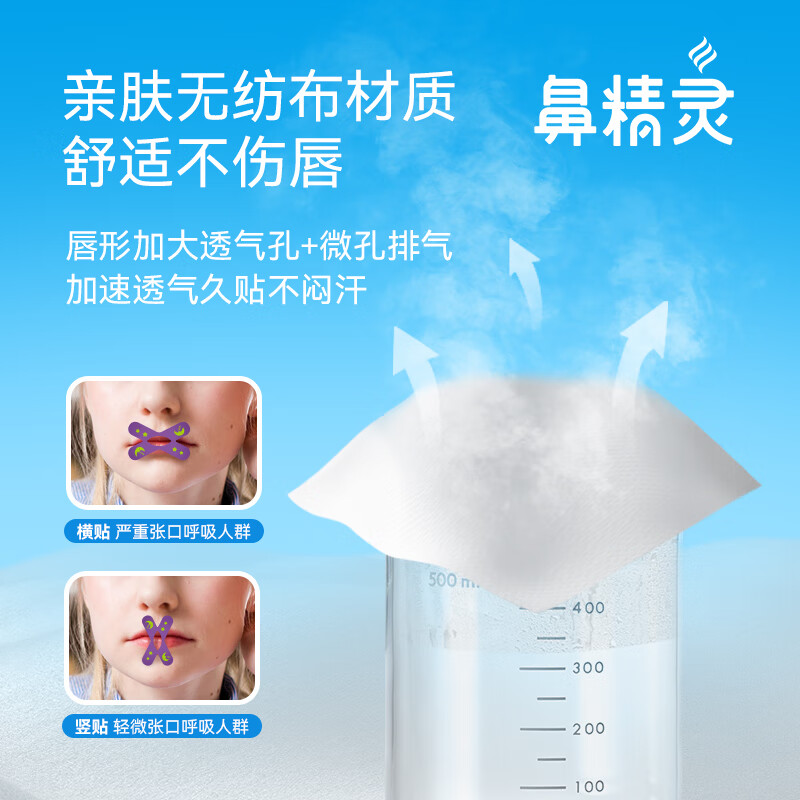 鼻精灵BGO通鼻贴植物精油舒鼻贴儿童成人鼻子不通气睡眠鼻塞堵鼻通 【睡觉防张口】呼吸贴36贴*2盒