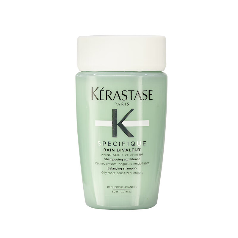 卡诗(KERASTASE)洗发水去屑改善扁塌蓬松发丝洗发露强韧滋养生姜修护洗头膏旅行装 新双重功能洗发水80ml