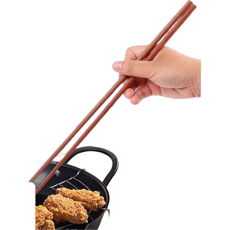 筷子油炸家用耐高温鸡翅木超长火锅炸油条防烫加长专用捞面防滑 42cm 1双