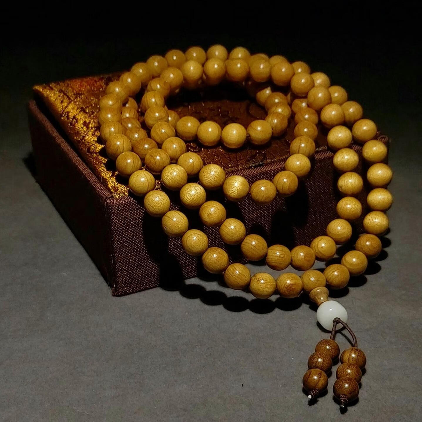OIDSG老鳳凰999金絲楠木手串四川楨楠老料滿金絲108顆佛珠念珠文玩1.0 金絲楠明清老料108直徑1.0